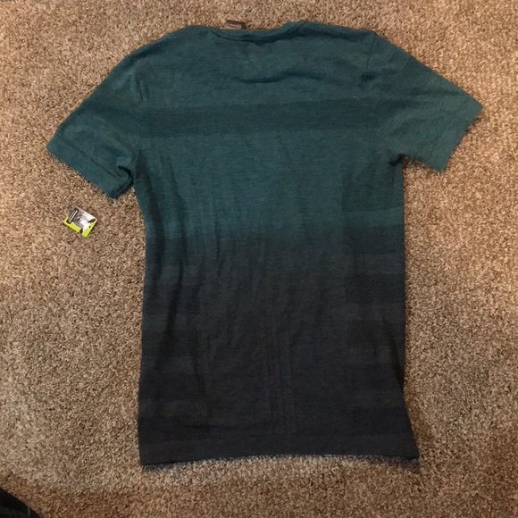 Adidas Blue Ombré Climalite Running Shirt - Picture 2 of 3